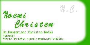 noemi christen business card